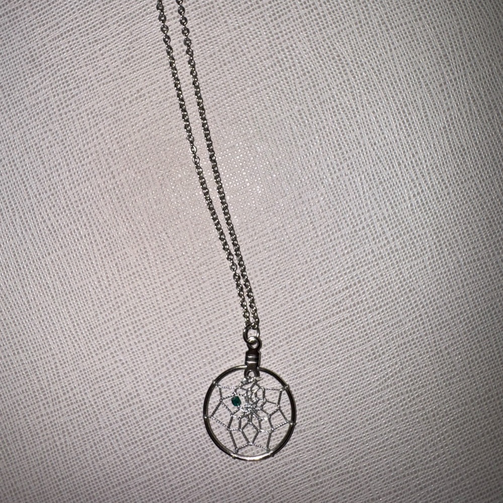 Silver Dreamcatcher Necklace
